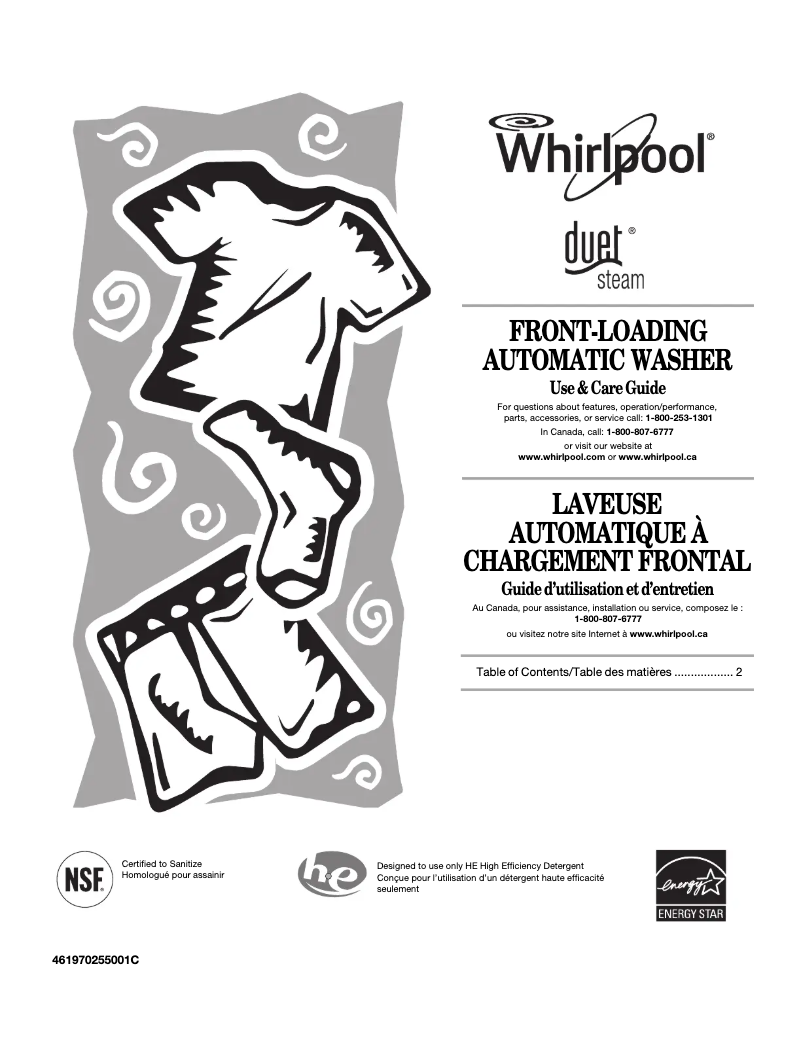 Página 1 del manual Manual de usuario Whirlpool WFW9750WW