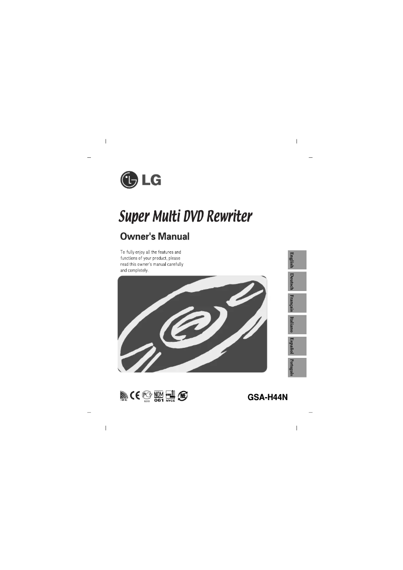 Página nº 1 - Manual de usuario LG GSA-H44N