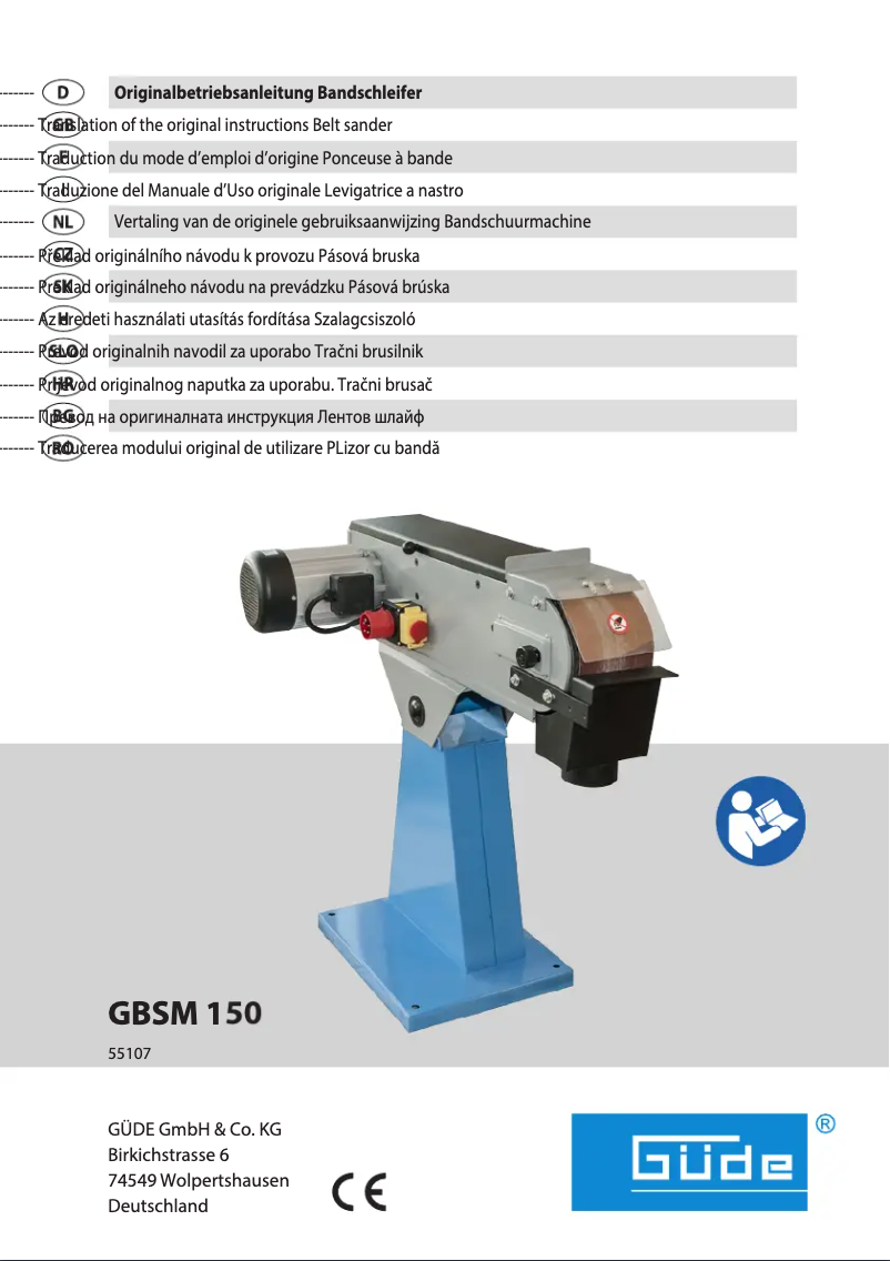 Imagen de la primera página del manual del dispositivo GBSM 150