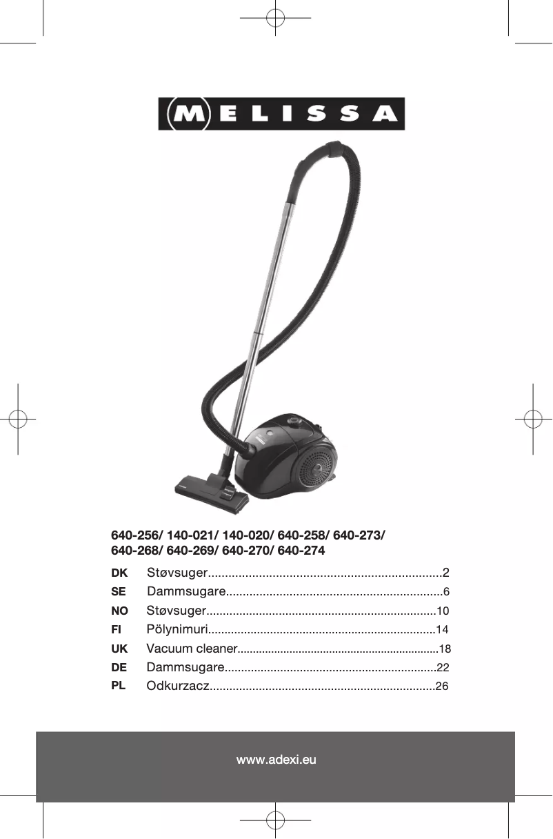 Imagen de la primera página del manual del dispositivo 640-274