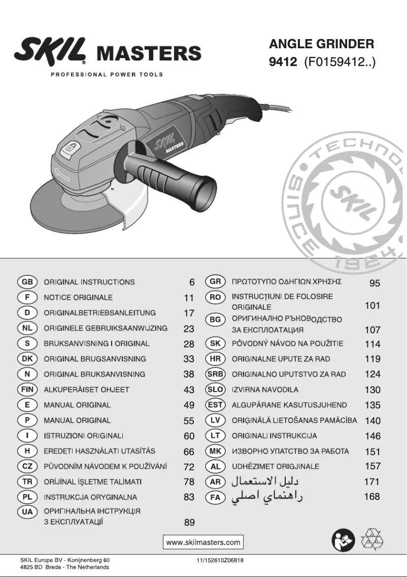 Imagen de la primera página del manual del dispositivo 9412 MA