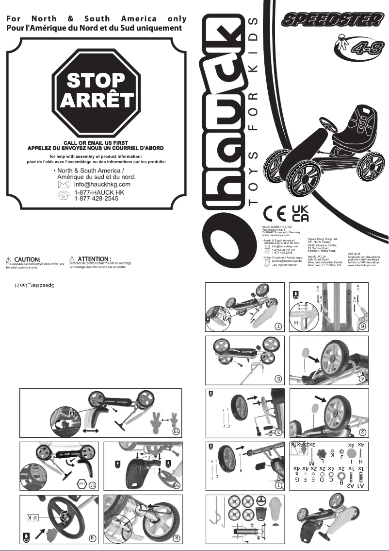 Página 1 del manual Manual de usuario Hauck Speedster