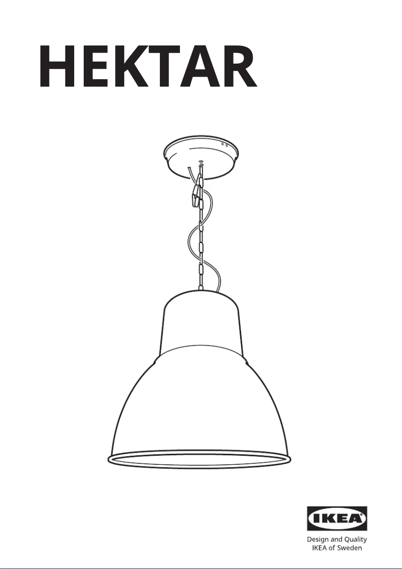 Página 1 del manual Manual de usuario Ikea HEKTAR 602.152.05