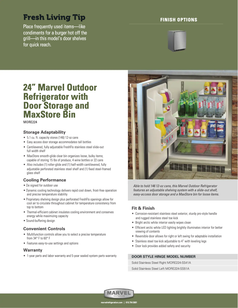 Imagen de la primera página del manual del dispositivo MORE224SS41A