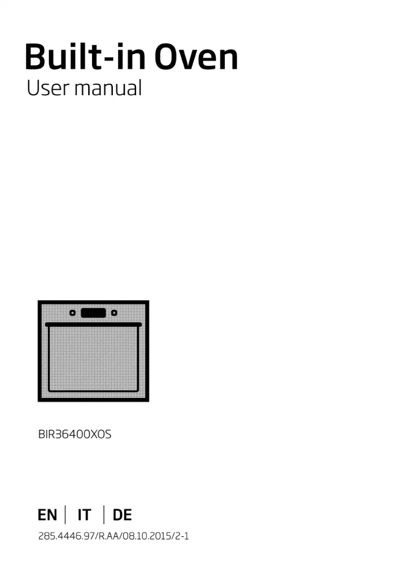 Página 1 del manual Manual de usuario Beko BIR 36400 X