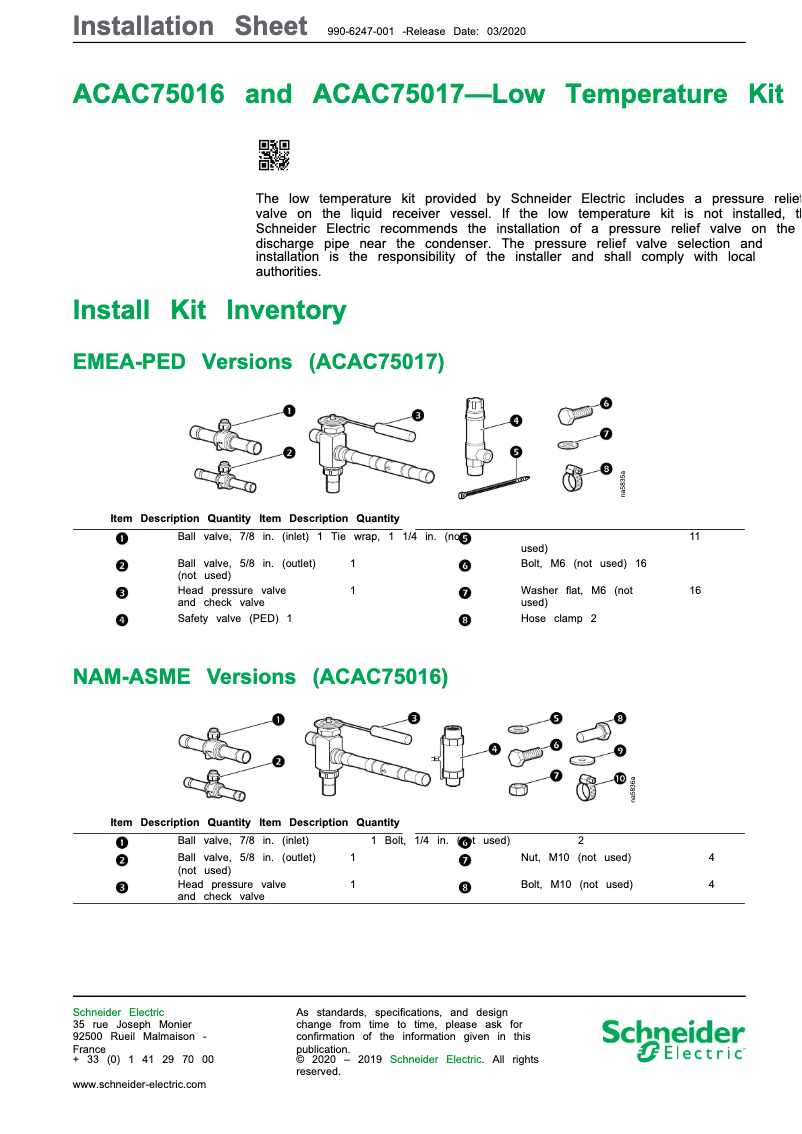 Imagen de la primera página del manual del dispositivo ACAC75016