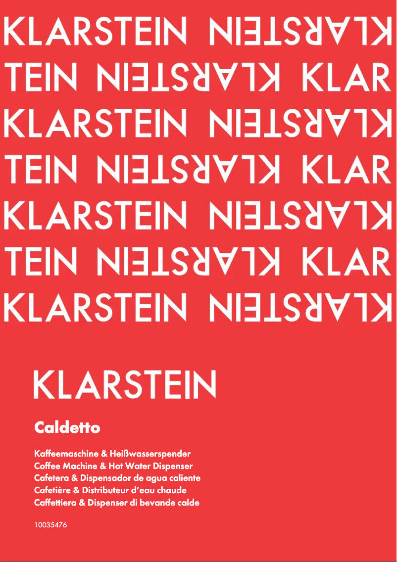 Página 1 del manual Manual de usuario Klarstein Caldetto