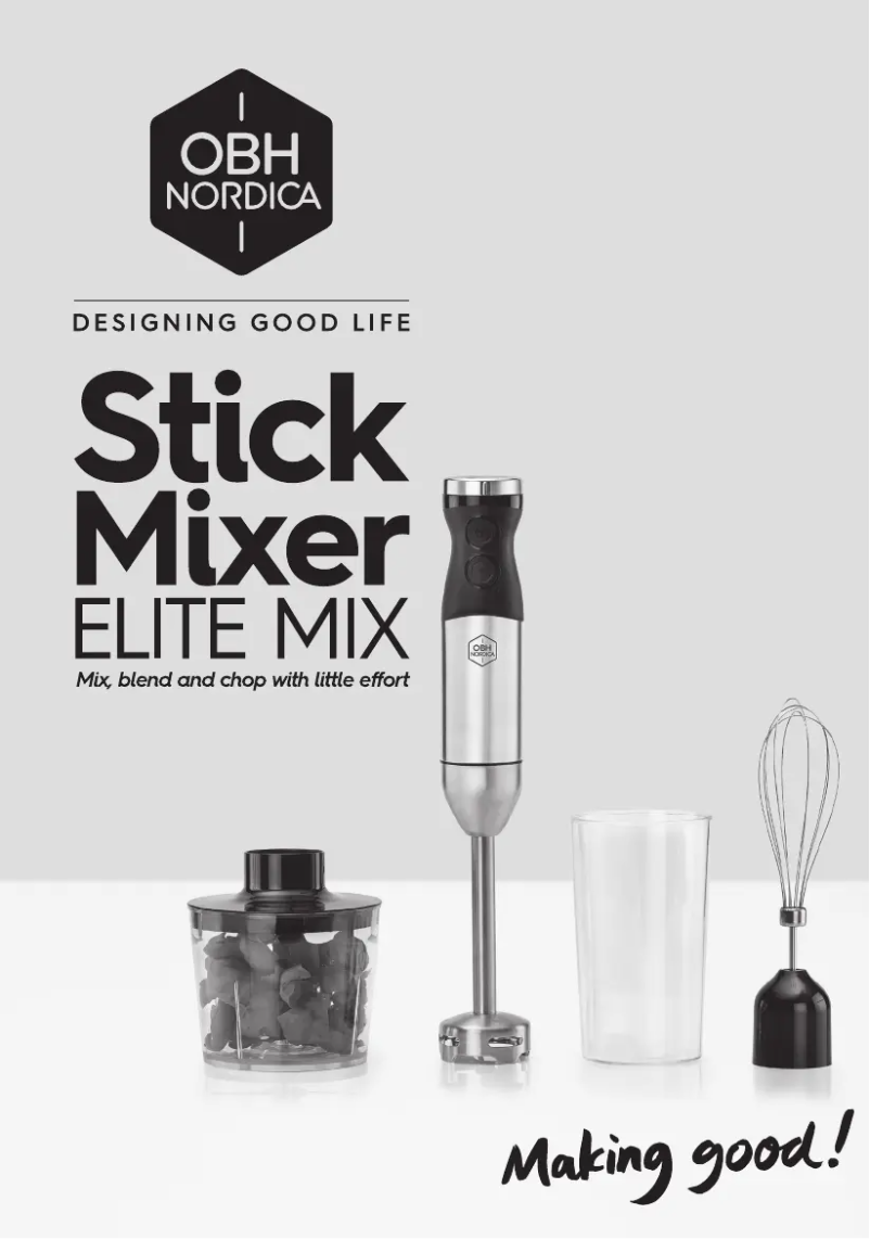 Página nº 1 - Manual de usuario OBH Nordica Elite Mix 7715