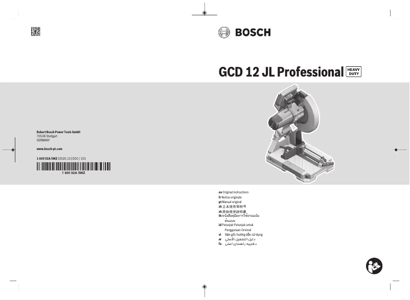 Página nº 1 - Manual de usuario Bosch GCD 12 JL Professional