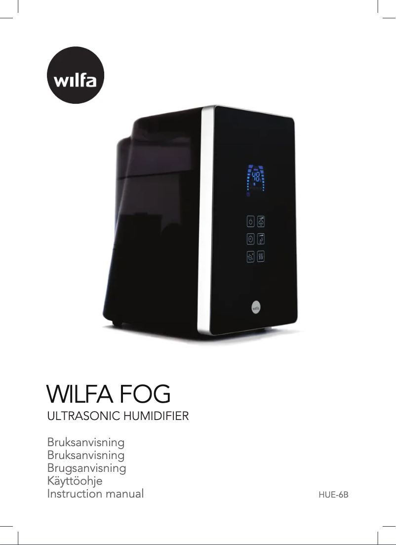 Imagen de la primera página del manual del dispositivo Fog HUE-6B