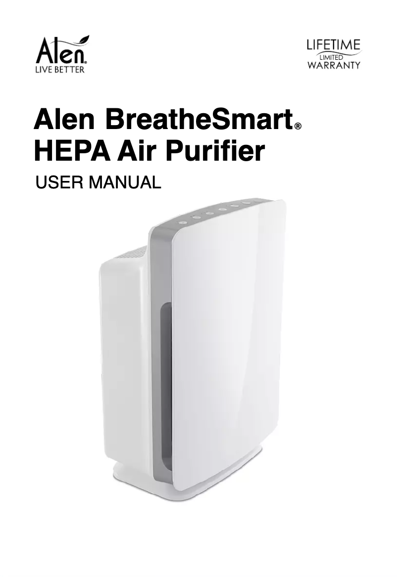 Imagen de la primera página del manual del dispositivo BreatheSmart