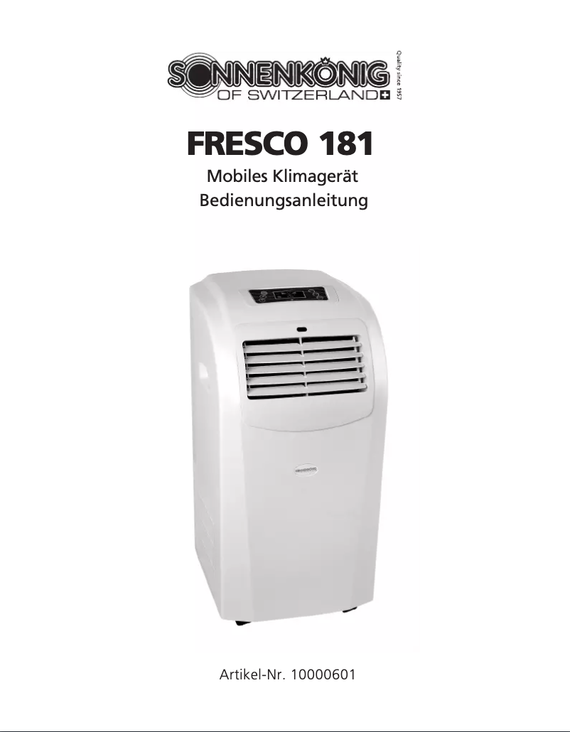 Página nº 1 - Manual de usuario Sonnenkönig Fresco 181