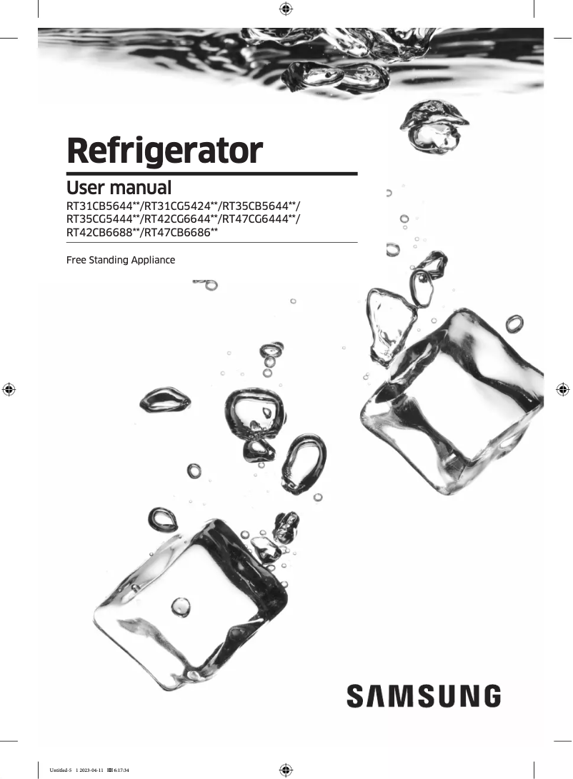 Imagen de la primera página del manual del dispositivo RT31CB5644C2SS