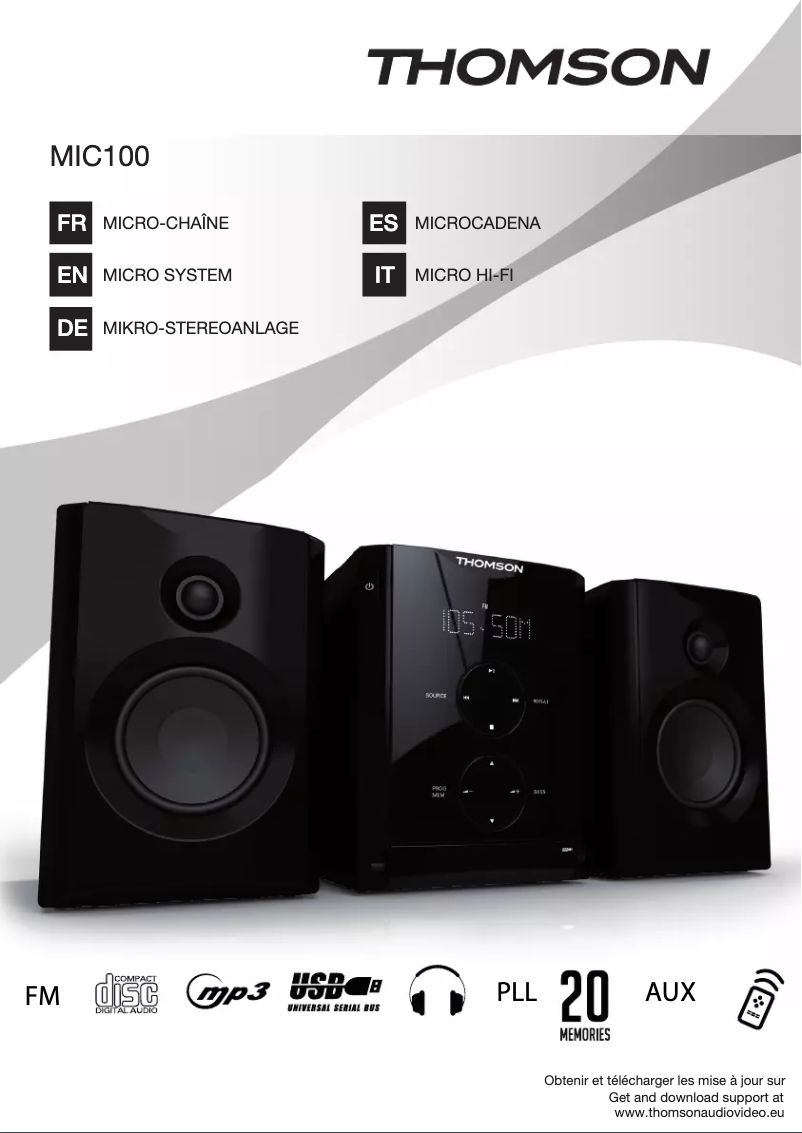Página 1 del manual Manual de usuario Thomson MIC100