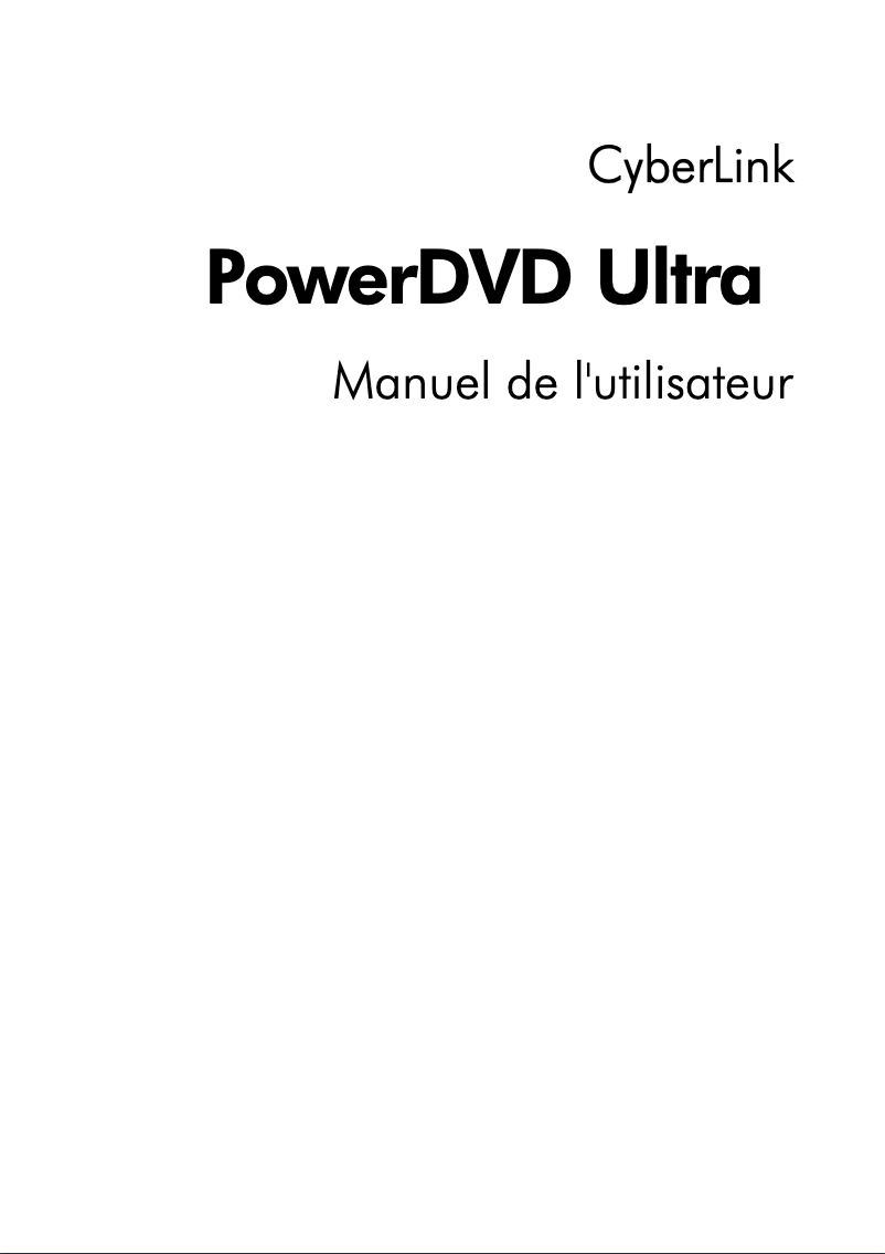 Imagen de la primera página del manual del dispositivo PowerDVD Ultra
