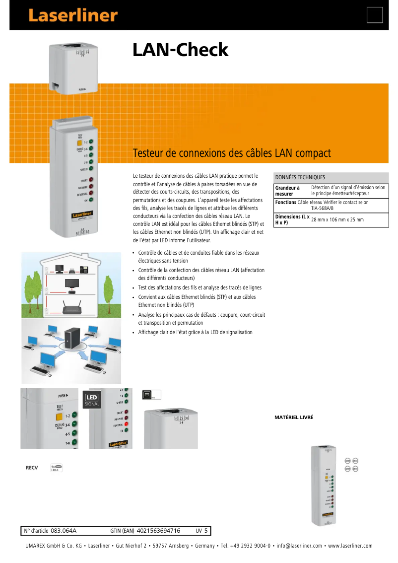 Imagen de la primera página del manual del dispositivo LAN-Check