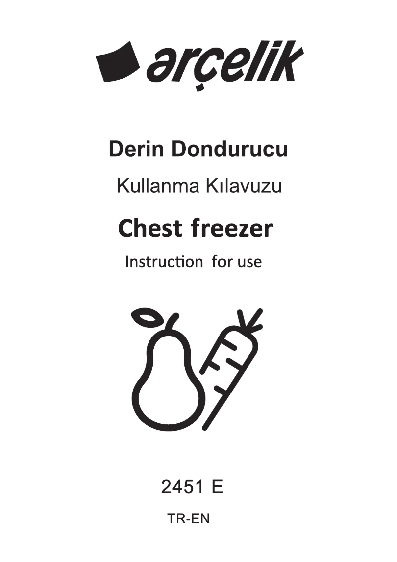Página 1 del manual Manual de usuario Arçelik 2451 E