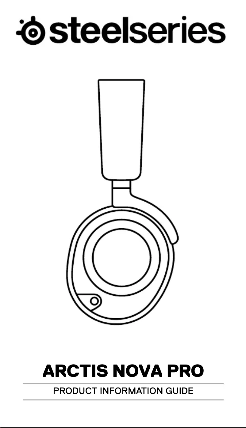 Página nº 1 - Manual de usuario Steelseries Arctis Nova Pro X