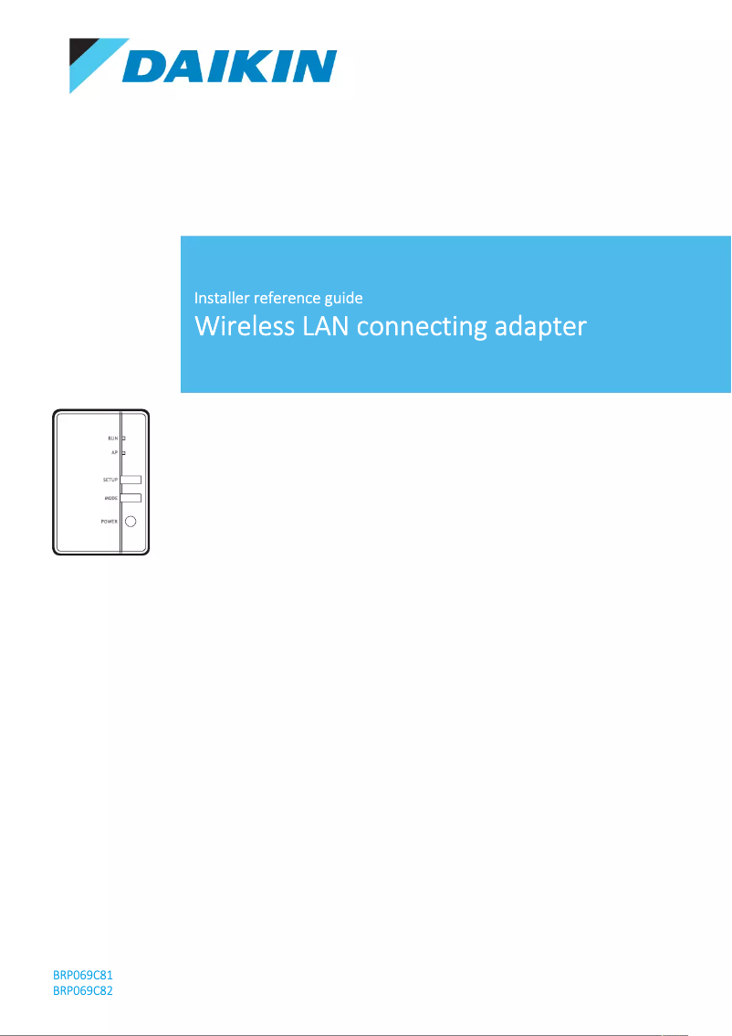 Imagen de la primera página del manual del dispositivo BRP069C82