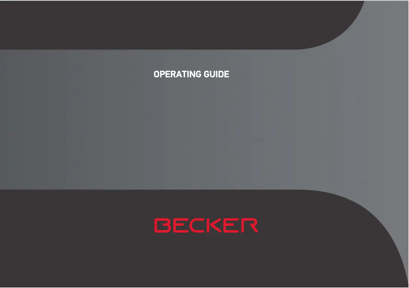 Página 1 del manual Manual de usuario Becker Ready 50 EU19