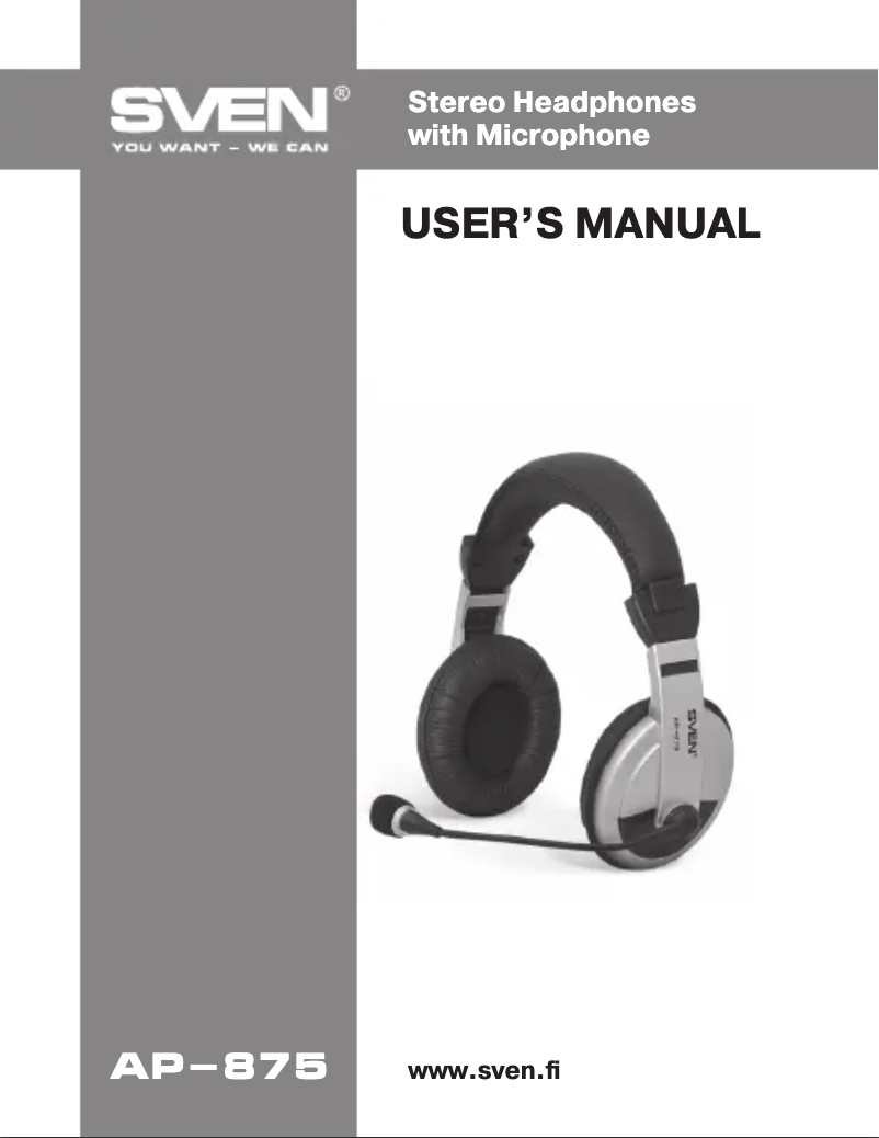 Imagen de la primera página del manual del dispositivo AP-875