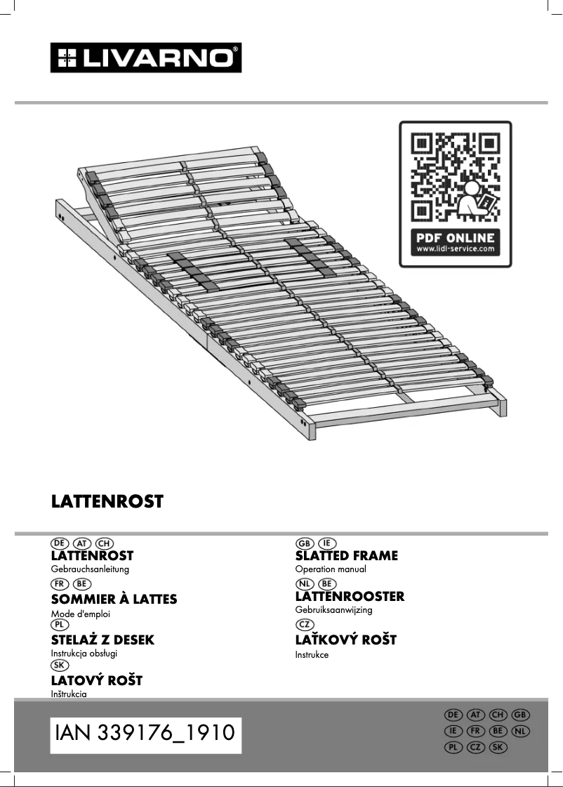 Imagen de la primera página del manual del dispositivo IAN 339176