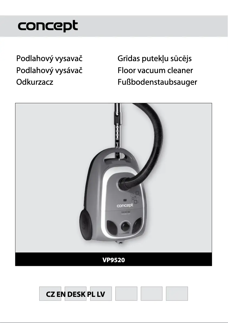 Página nº 1 - Manual de usuario Concept VP-9520