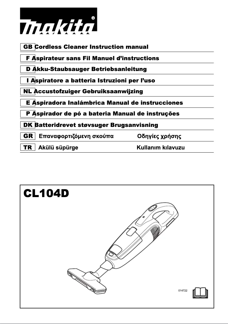 Página 1 del manual Manual de usuario Makita CL104DWYX