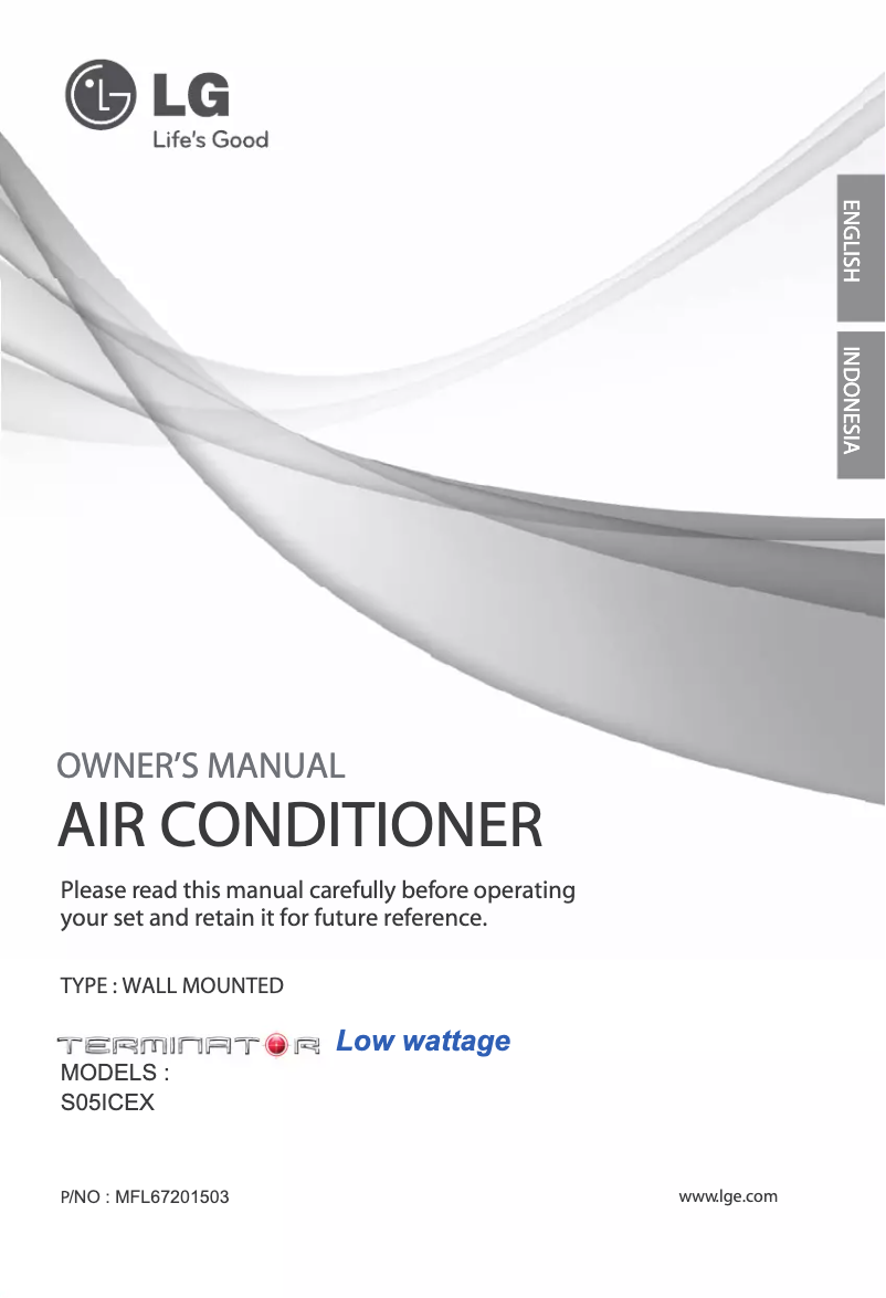 Página 1 del manual Manual de usuario LG SN05ICEX