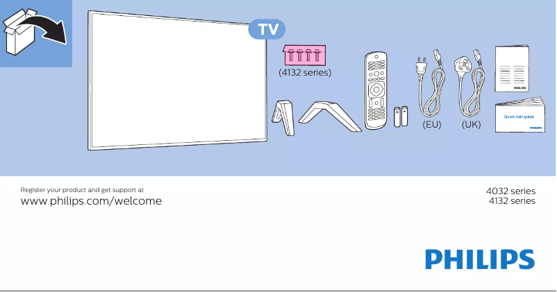 Imagen de la primera página del manual del dispositivo 32PHS4032