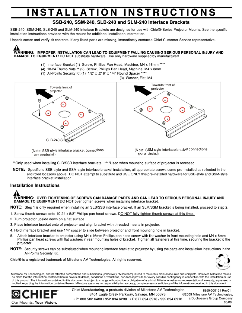 Imagen de la primera página del manual del dispositivo SLB240