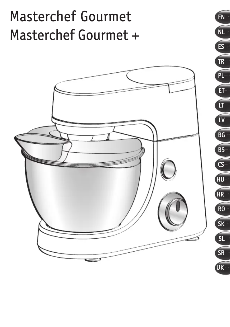 Imagen de la primera página del manual del dispositivo Masterchef Gourmet+ QB632D