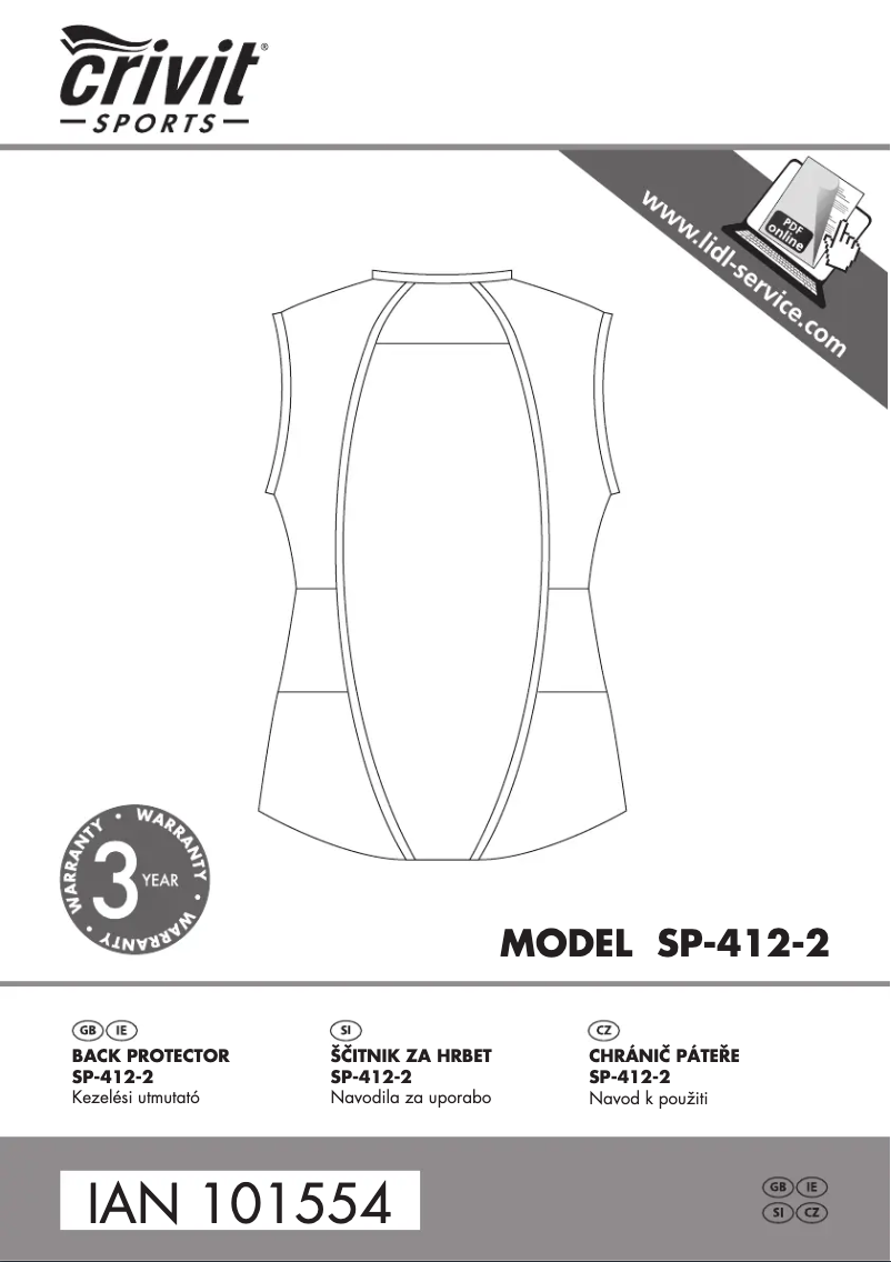 Página nº 1 - Manual de usuario Crivit SP-412-2