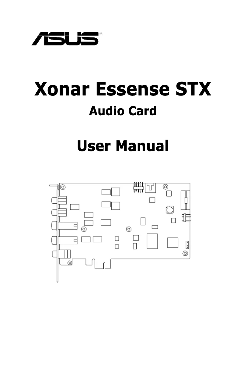 Página nº 1 - Manual de usuario Asus Xonar Essence STX
