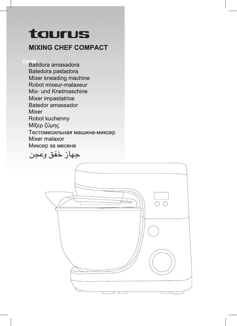 Página 1 del manual Manual de usuario Taurus Mixing Chef Compact