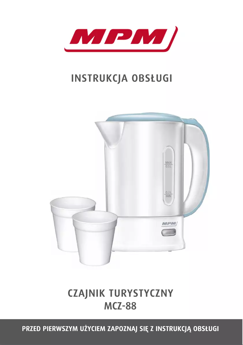 Imagen de la primera página del manual del dispositivo MCZ-88