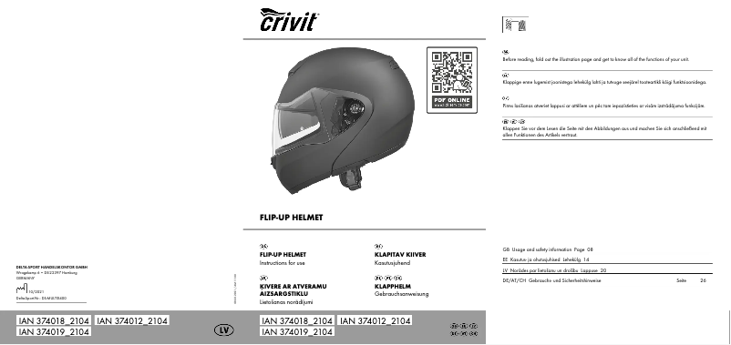 Imagen de la primera página del manual del dispositivo IAN 374018