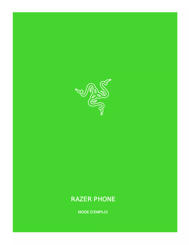 Página 1 del manual Manual de usuario Razer Phone