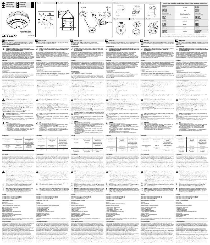 Página 1 del manual Manual de usuario Esylux PROTECTOR K 230 V