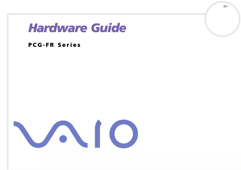 Imagen de la primera página del manual del dispositivo Vaio PCG-FR215S