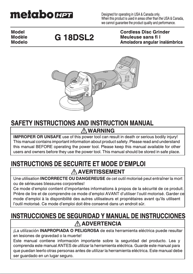 Imagen de la primera página del manual del dispositivo G18DSL2