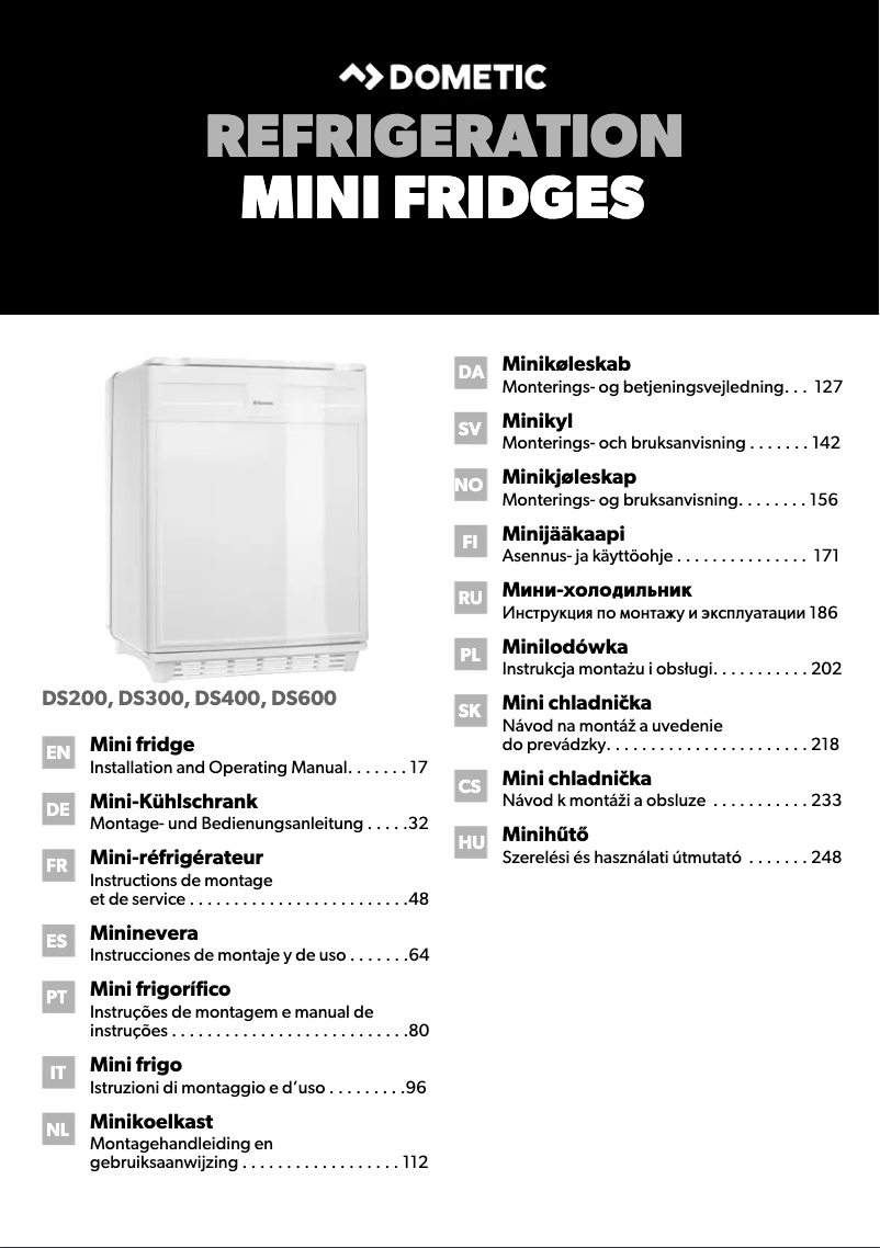 Imagen de la primera página del manual del dispositivo miniCool DS 400 BI