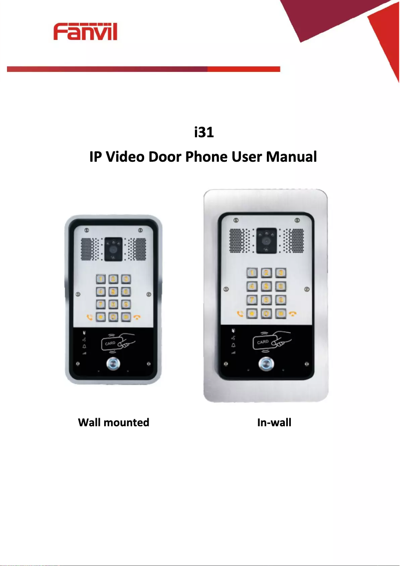 Página 1 del manual Manual de usuario Fanvil i31