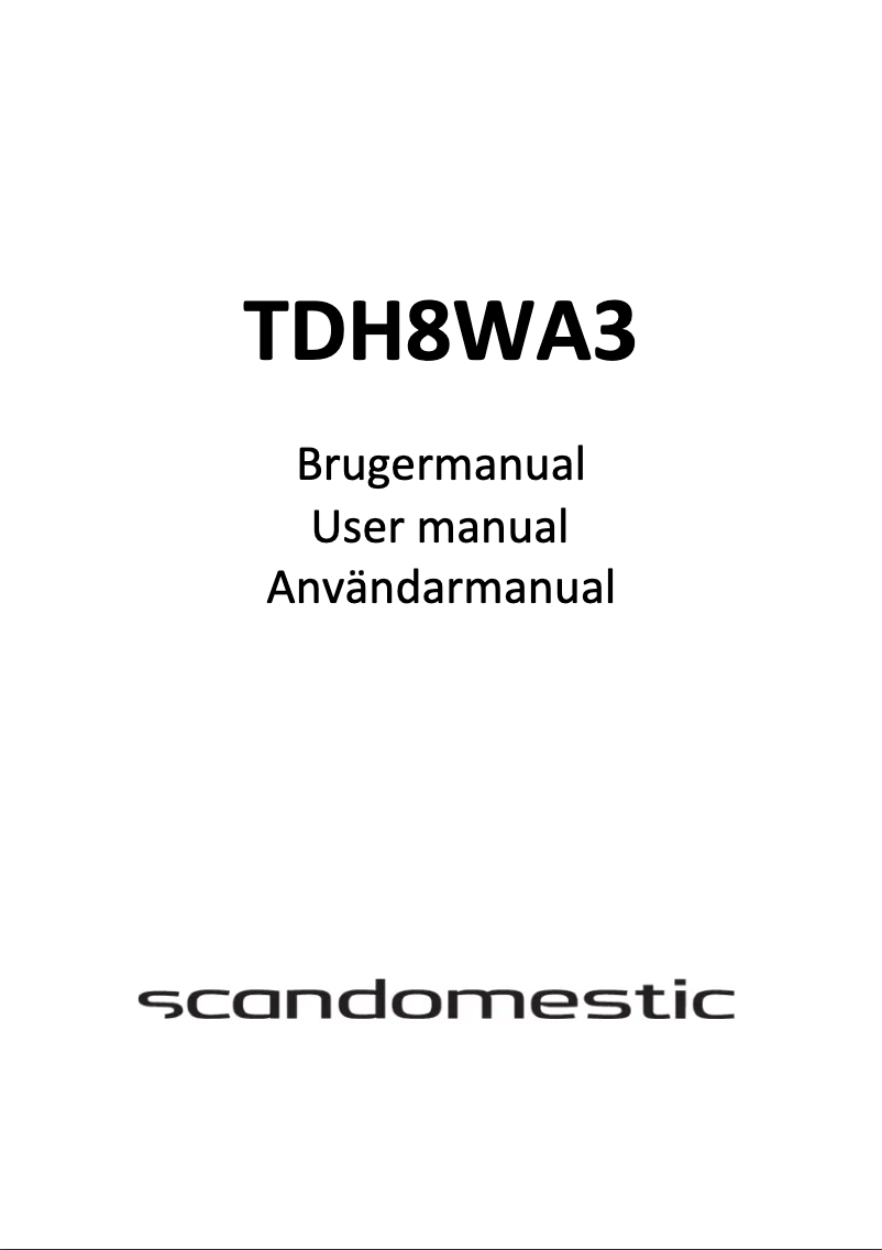 Página 1 del manual Manual de usuario Scandomestic TDH8WA3