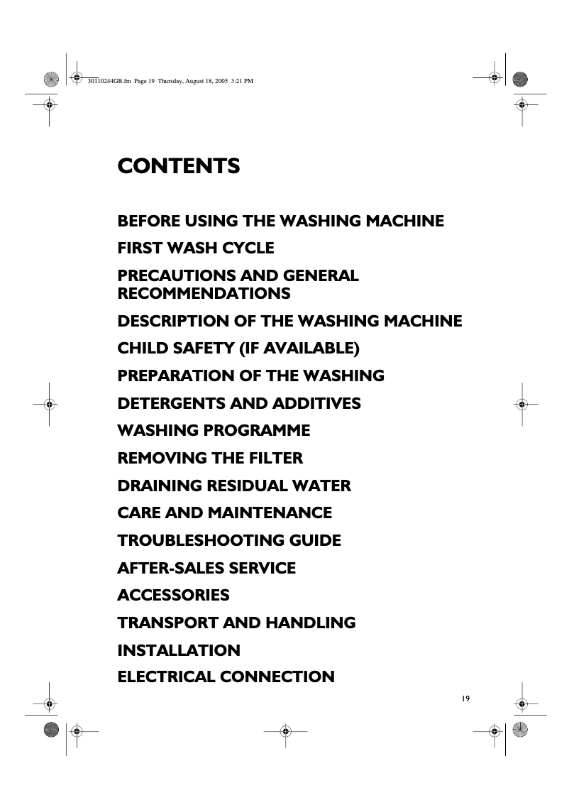 Página 1 del manual Manual de usuario Whirlpool AWM 5422