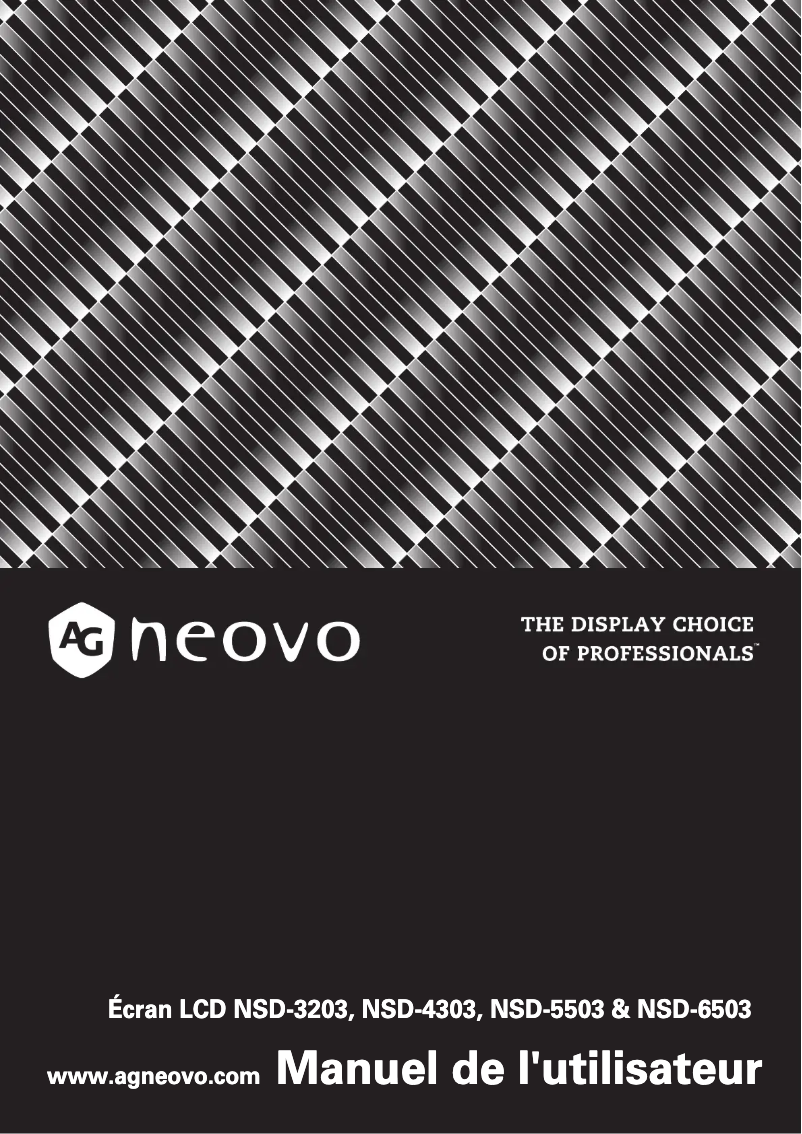 Página 1 del manual Manual de usuario AG Neovo NSD-4303