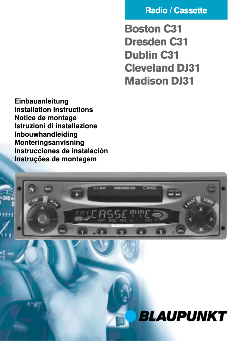 Página 1 del manual Manual de usuario Blaupunkt Dresden C31 T-Line