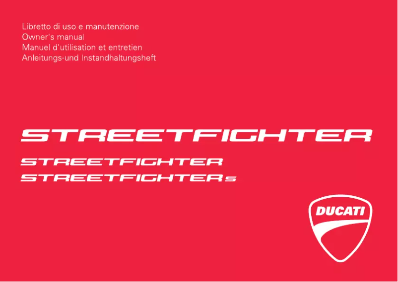Imagen de la primera página del manual del dispositivo Streetfighter (2010)
