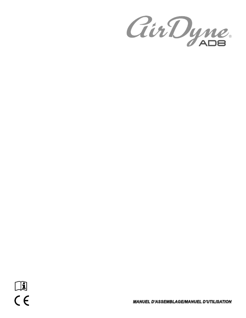 Página 1 del manual Instrucciones / montaje Schwinn Airdyne AD8