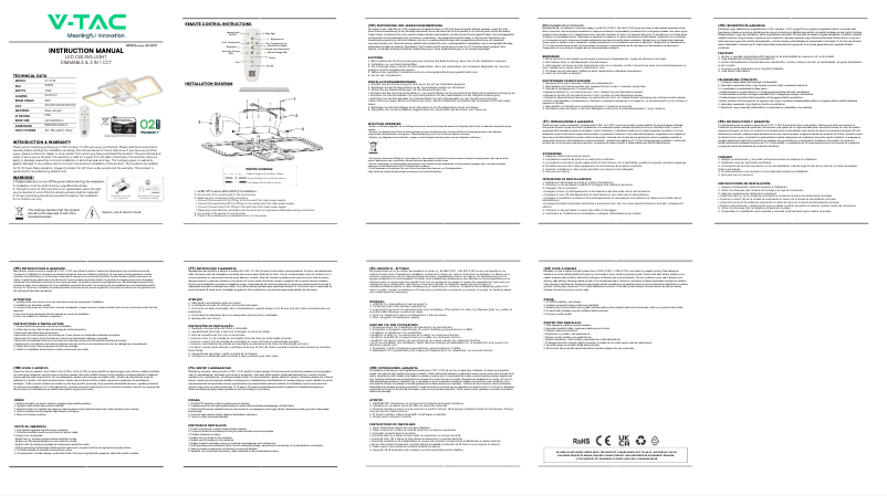 Página 1 del manual Manual de usuario V-TAC VT-7718